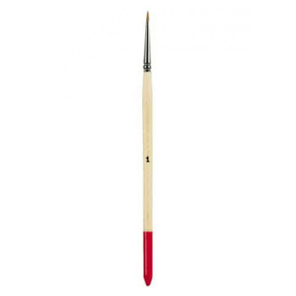 Кисточка для керамики № 1, деревянная ручка, синтетика, Asa Dental (Италия)