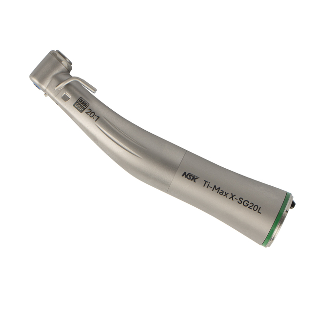 Ti-Max X-SG20L - наконечник угловой хирургический, внешнее и внутреннее охлаждение, 20:1, с оптикой | NSK Nakanishi (Япония)