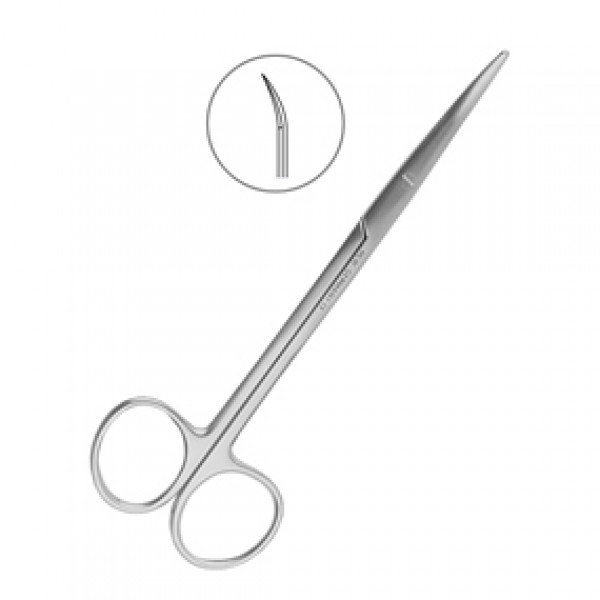Ножницы тупоконечные изогнутые Metzenbaum, 145 мм., HLW Dental Instruments (Германия)