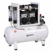 Remeza КМ-100.OLD20ТКД - безмасляный компрессор для 4-х стоматологических установок, с осушителем мембранного типа, с кожухом, с ресивером 100 л, 320 л/мин | Remeza (Белоруссия)