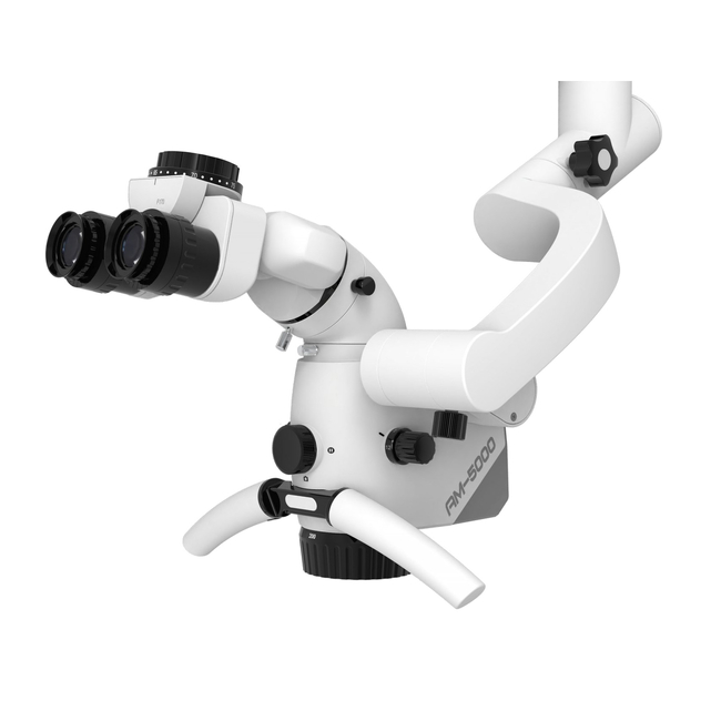 ALLTION AM-5000VF - стоматологический операционный микроскоп с 6-ступенчатым увеличением, с встроенной камерой, вариоскопом и флуоресцентным режимом | Alltion (Китай)