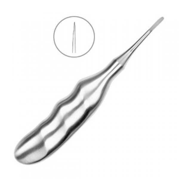 Люксатор прямой, 3 мм анатомическая ручка, HLW Dental Instruments (Германия)