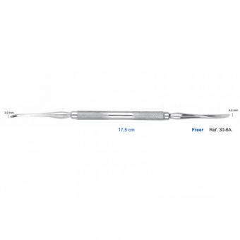 Распатор Freer, 17,5 см, 3,0-4,0 мм., HLW Dental Instruments (Германия)