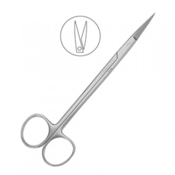 Ножницы хирургические прямые Kelly, 160 мм., HLW Dental Instruments (Германия)
