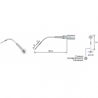 P40 - пародонтологическая насадка к скейлерам Varios (NSK/Satelec)